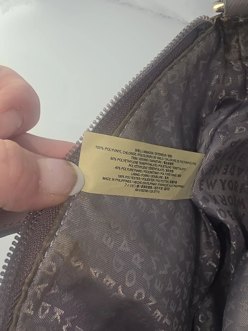 kate spade Taupe Shoulder Bag with Glitter Base and Gold Hardware